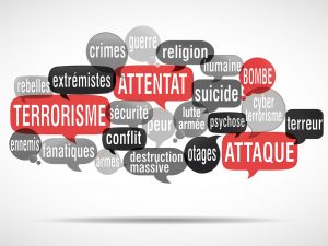 nuage de mots : terrorisme